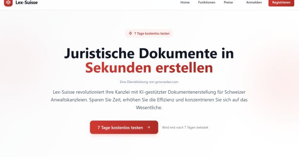 Neu: Lex‑Suisse.ch – Dein smarter Rechtsassistent für Schweizer Recht
